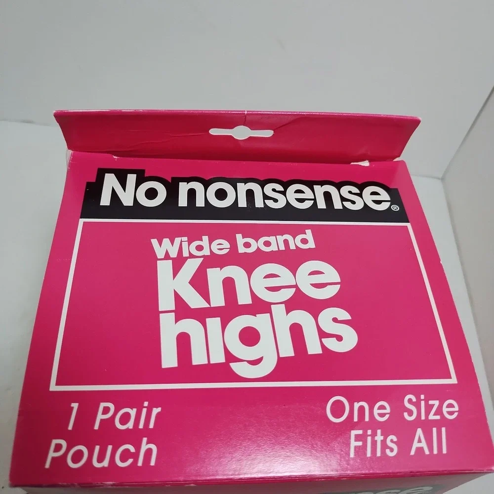 36 Pairs No‎ Nonsense Wide Band Nylon Knee Highs Tan One Size Fits All New